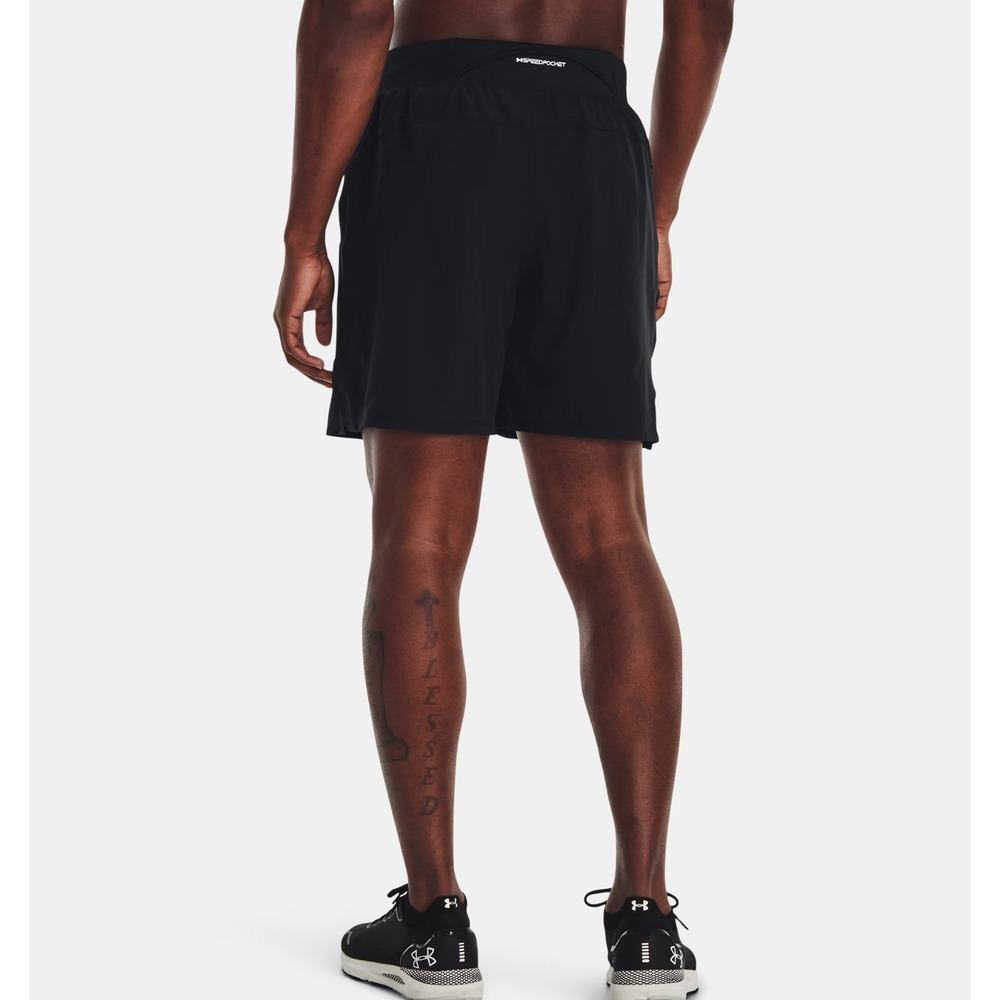 Under Armour® (Men's XL) UA Launch™ Elite 7" Shorts in Black/Reflective - $60 - Picture 2 of 10